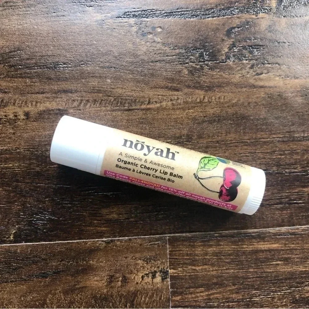 NEW Noyah Organic Cherry Lip Balm